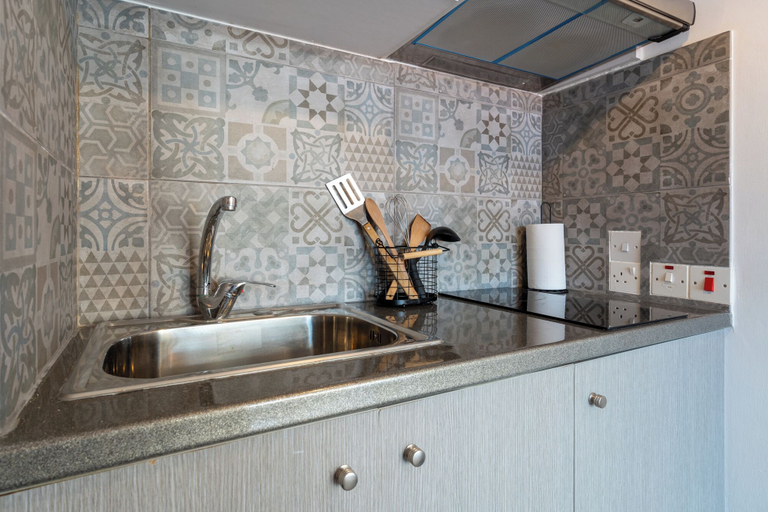 Private kitchenette 3, Burst - Chic Studio & Balcony in Larnaca, Larnaca