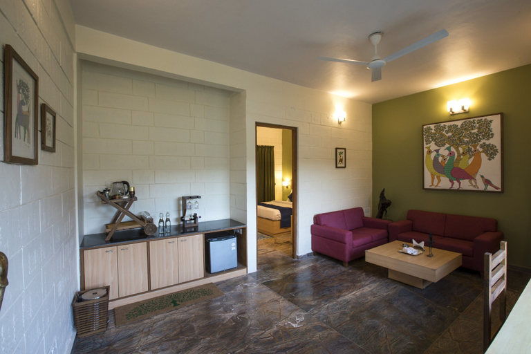 Living area 5, PantherOn Lodge Bandhavgarh India, Umaria