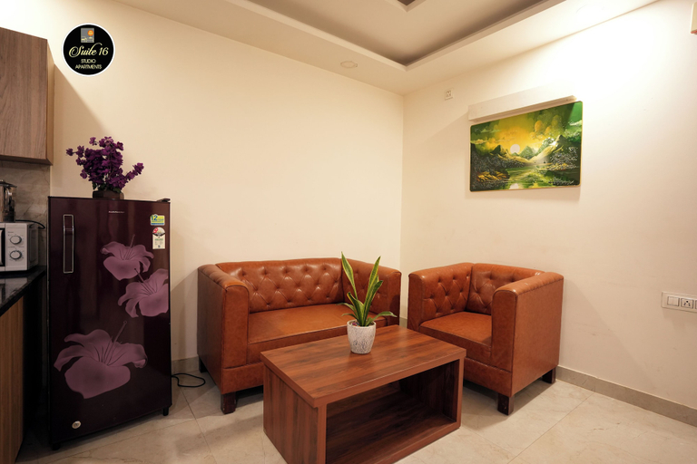 Living area 5, Suite 16 Studio Apartment, Gurgaon