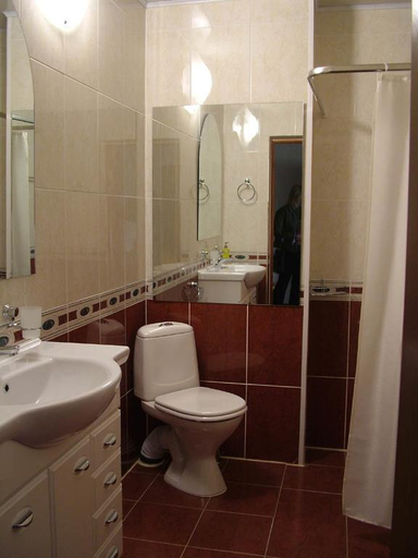 Bathroom, Gostinitsa Mon Plezir, Vladimir