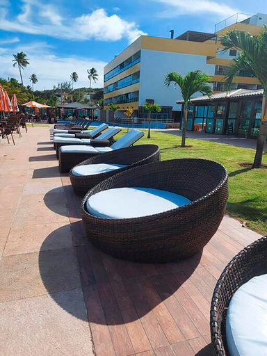 Terrace/patio 3, Flat Gold Vista Mar - Praia de Tabatinga, Conde
