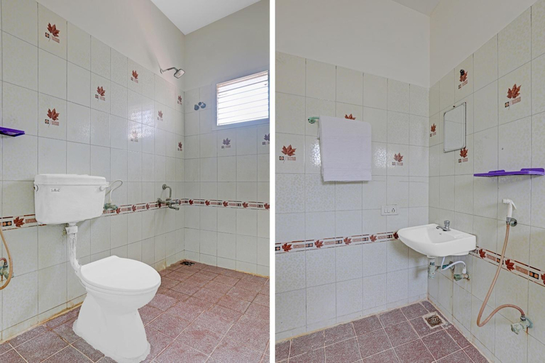 Bathroom 5, Hotel O Tiara Grand, Kancheepuram