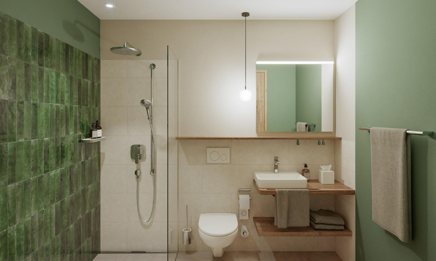 Bathroom 3, KURVE Apartments & Lounge, Frutigen