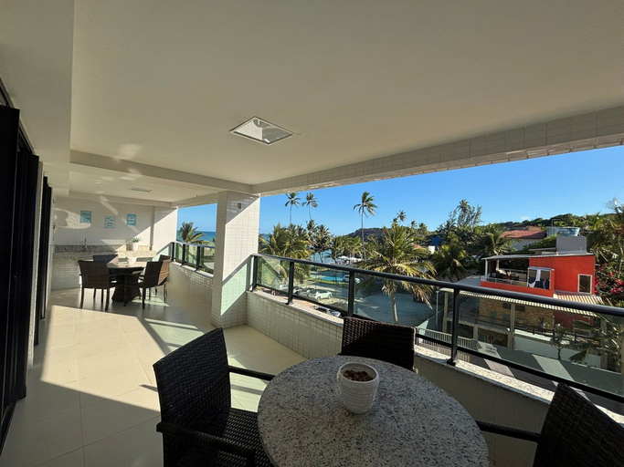 Outdoor dining 4, Flat Gold Vista Mar - Praia de Tabatinga, Conde