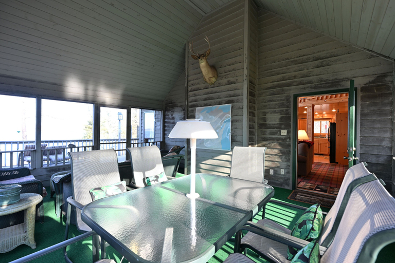 Outdoor dining 2, Loon Song On Lost Land Lake 4 Bedroom Home, Sawyer