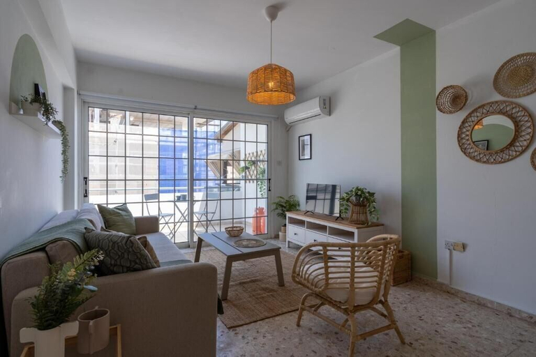 Living area 2, Blossom 1-BR Apt. & Balcony in Larnaca, Larnaca