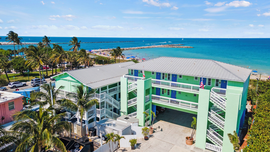 Interior 2, Oceanfront Inn Room #18- Ocean View Balcony, 2 Full Beds, Saint Lucie
