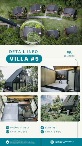 Solitude Tahura Room Type - Villa No.5 Premium Villa, 80sqm land, Easy Access, Private Bbq & Bonfire, Signature Service Solitude Tahura Room Type - Villa No.5 Premium Villa, 80sqm land, Easy Access, Private Bbq & Bonfire, Signature Service