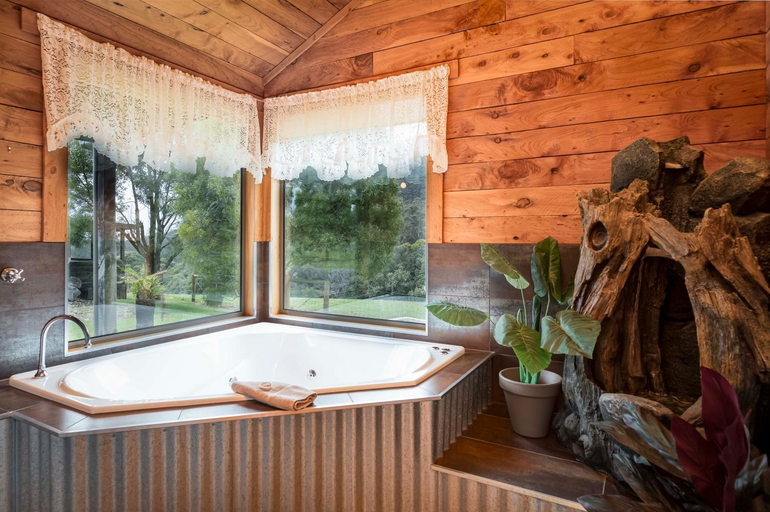 Bathroom 2, Rustic Hut Bush Retreat, Central Coast - Pt B