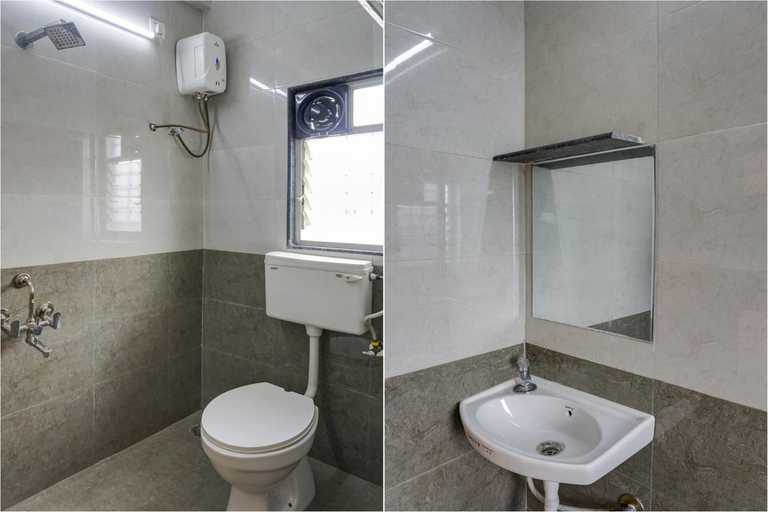 Bathroom 4, FabHotel Golden Leaf, Pune