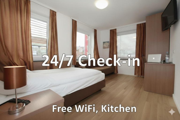 Bedroom, Apartment Hotel Am Sand, Hamburg