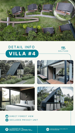 Solitude Tahura Room Type - Villa No.4 Direct Forest View, Secluded Privacy Unit Solitude Tahura Room Type - Villa No.4 Direct Forest View, Secluded Privacy Unit