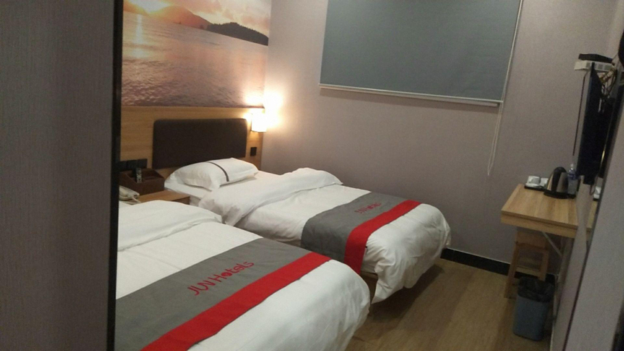Bedroom 2, Jun Hotel Hebei Baoding Rongcheng County Baiyangdian High speed Railway, Baoding