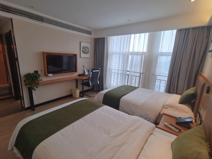 Bedroom 2, Green Tree Inn Fuyang Funan County Tianzhu Square, Fuyang