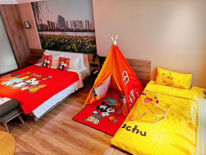 Bedroom 2, Atour Hotel Suining Chuanshan High-speed Railway Station, Suining