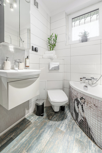 Bathroom 2, Lumina 2-room apart near the Old Town, Warsaw