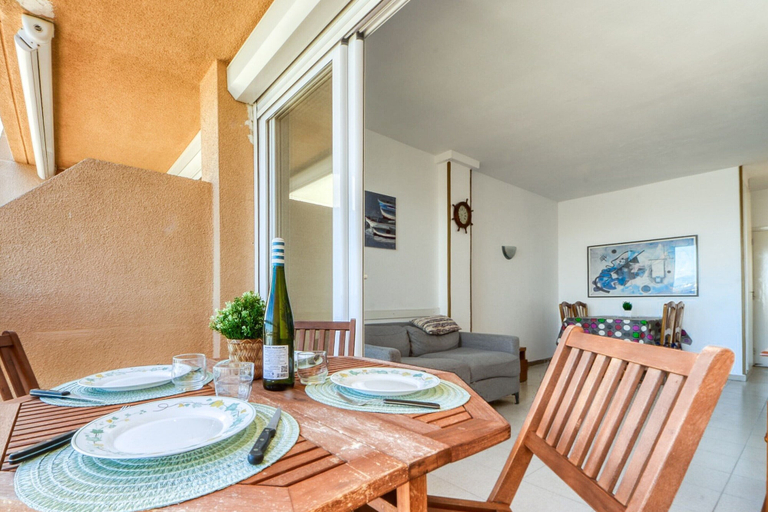 Balcony, Apartment in Rosas Near Sta Margarita Beach, Girona