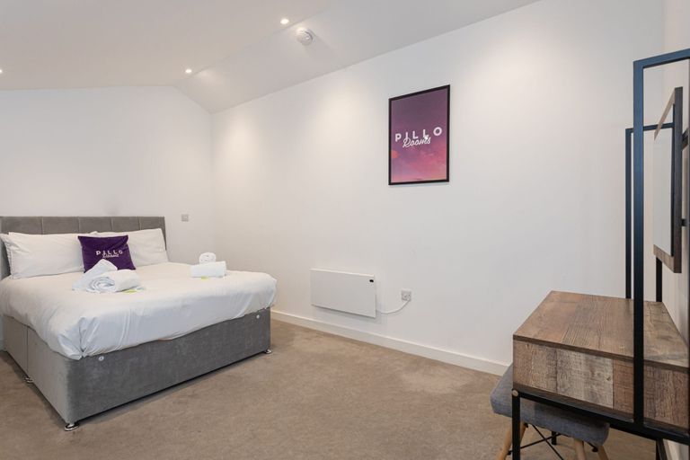 Bedroom 3, Modern Spacious Duplex in the Heart of Manchester, Manchester