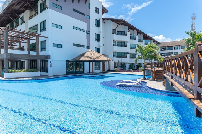 Pool 5, Flat beira mar-Com Churrasq-SH133, Tamandaré