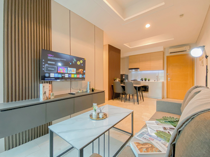 Living area 2, Scenic And Homey 2Br At Apartment Capitol Suites Apartment, Jakarta Pusat