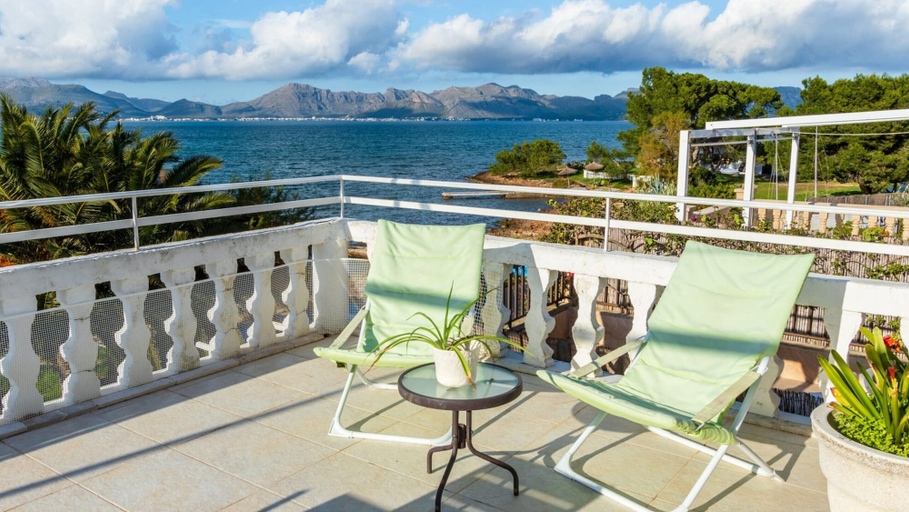 Balcony 4, Sea-view Apartment in Alcudia With Balcony, Baleares