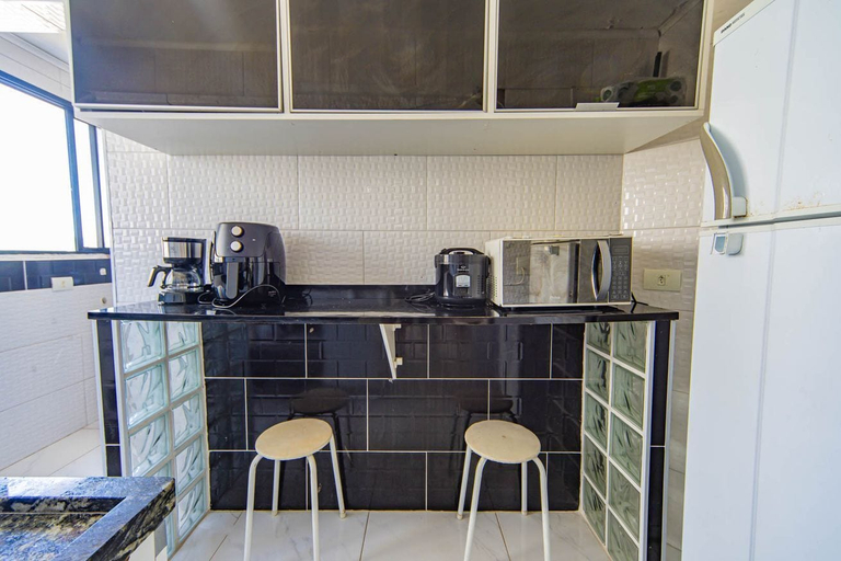 Room 3, Apto Pet Friendly Beira-mar c Garagem no Boqueir o, São Vicente