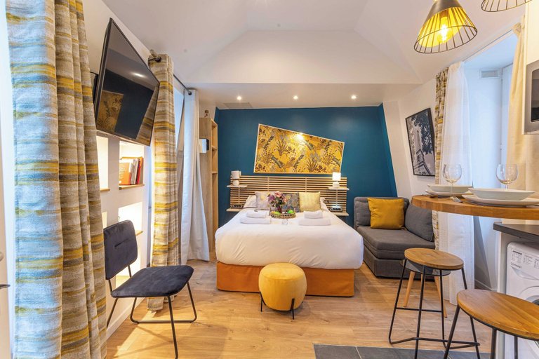 Bedroom 1, Pleasant Studio - 2P - Sentier, Paris