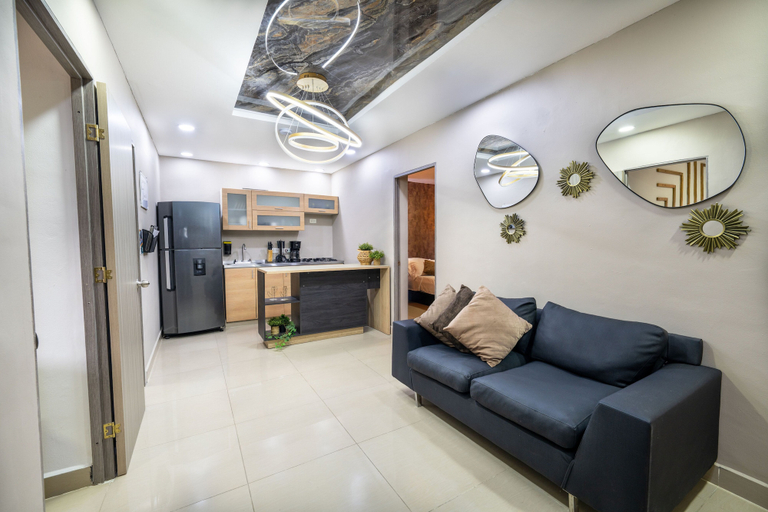 Living area 4, 5BR by Lleras Park w Arcade & Foosball, Medellín