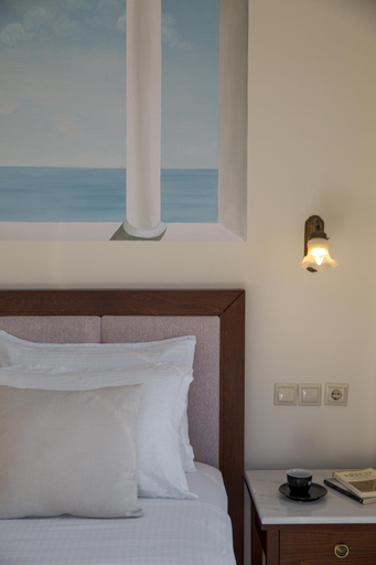 Bedroom, Aneroussa Beach Hotel, South Aegean
