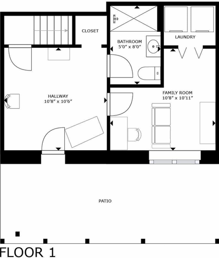 Floor plan 4, Riverhouse 3 Bedroom Home, Chelan