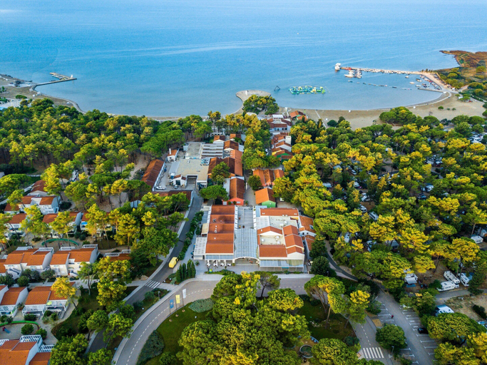 Aerial view 5, Caravan Park in Nin With Sandy Beach & Pools, Nin