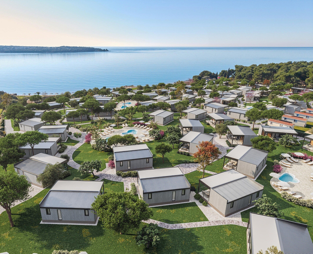 View from property 2, Mobile Home at Aminess Sirena Campsite in Novigrad, Novigrad
