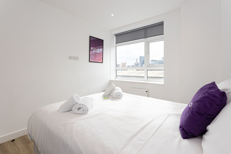 Bedroom 2, Stylish Apartment in Central MCR by Pillo Rooms, Manchester