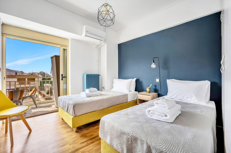Room 5, Sunny 3bd Cozy Flat Spectacular Acropolis View, Attica