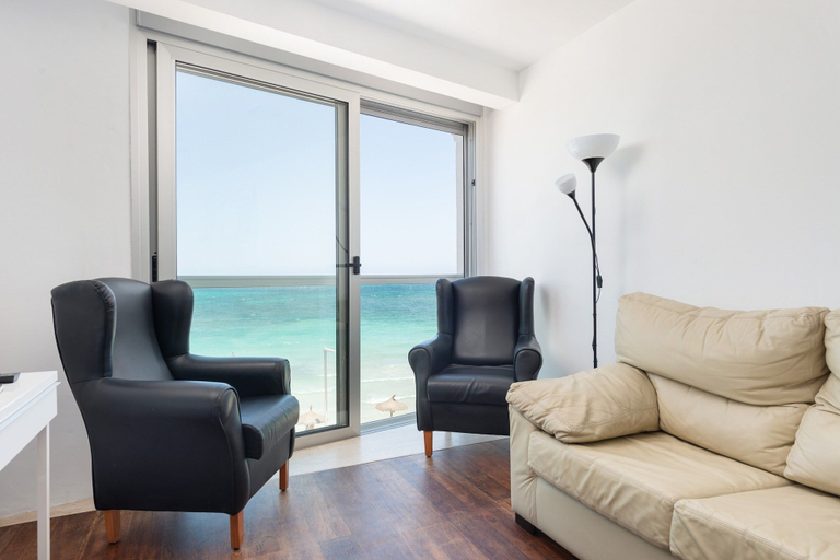 Living area, Blau Blue 2 - Apartment In Can Picafort. Free Wifi, Baleares