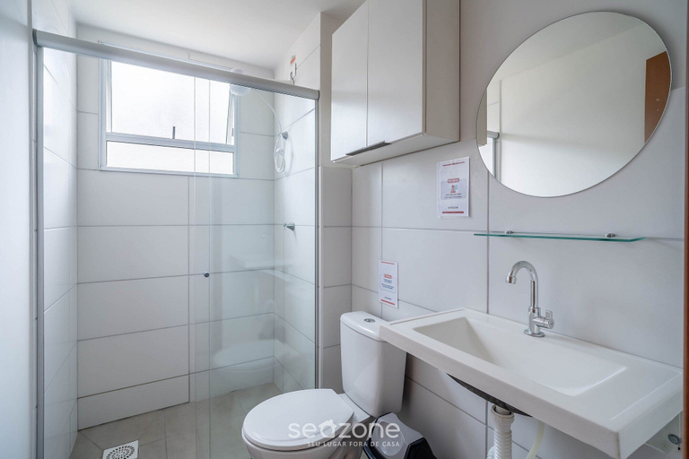 Bathroom, Apt in Bldg. w/ Pool in Joao Pessoa - Jds0104, João Pessoa