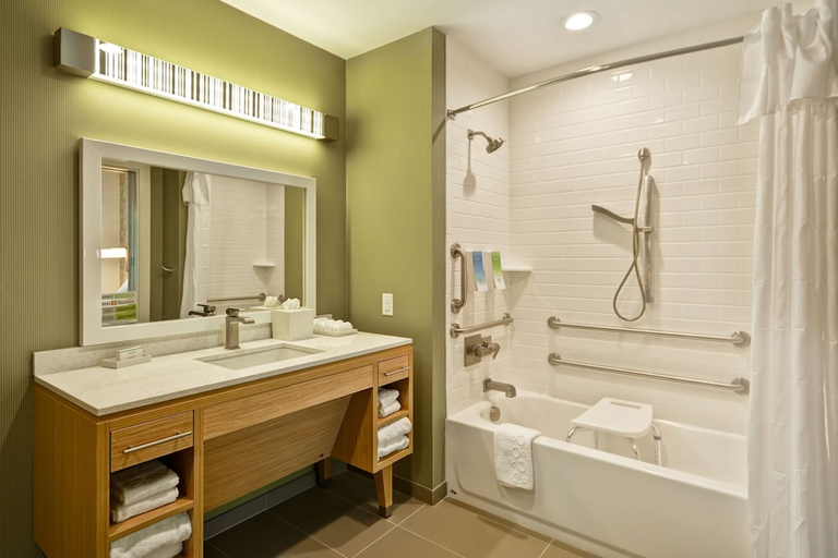 Bathroom 4, Home2 Suites by Hilton Dallas Downtown at Baylor Scott & White, Dallas