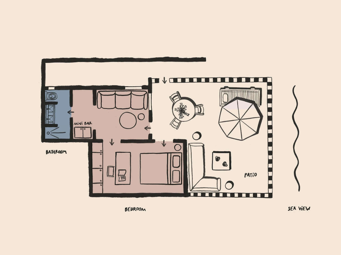 Room 4, Luura - Cliff, Paros, A Morgans Originals Hotel, South Aegean