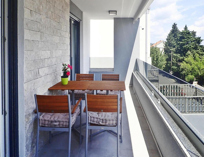 Balcony 2, Holiday Home Maslenica With Pool Near Beach, Jasenice