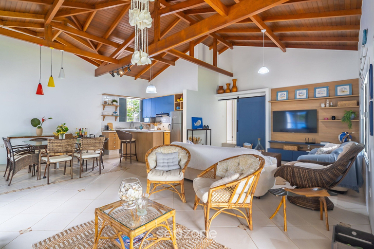 Living area 5, 4BR Home w/ BBQ 100m From Beach Jat0355, Bombinhas
