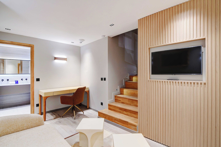 Living area 2, Refined Parisian flat with Designer Finishes – Rue Montorgueil Elegance, Paris