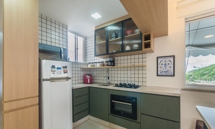 Private kitchen 5, Apt w/ Ocean View 100 m From the Beach Eia0409, Salvador