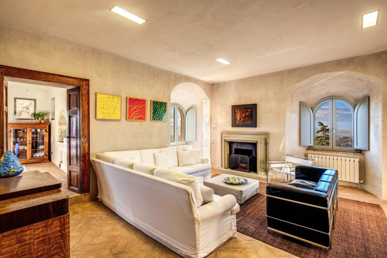 Living room 4, Torre Fortunata is a Beautiful Medieval Tower, Perugia