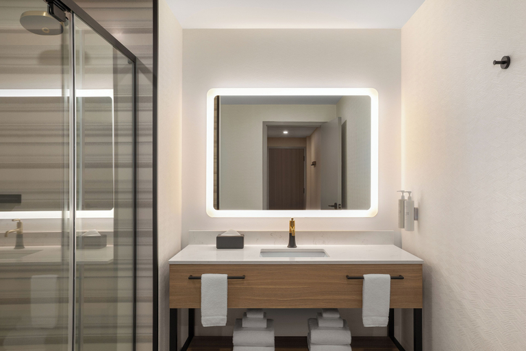 Bathroom 5, Hampton Inn By Hilton Calgary Downtown, Division No. 6