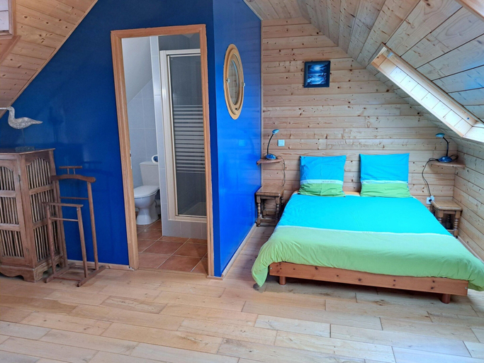 Bedroom 2, Stone House in Cleder Near Sandy Beach, Finistère