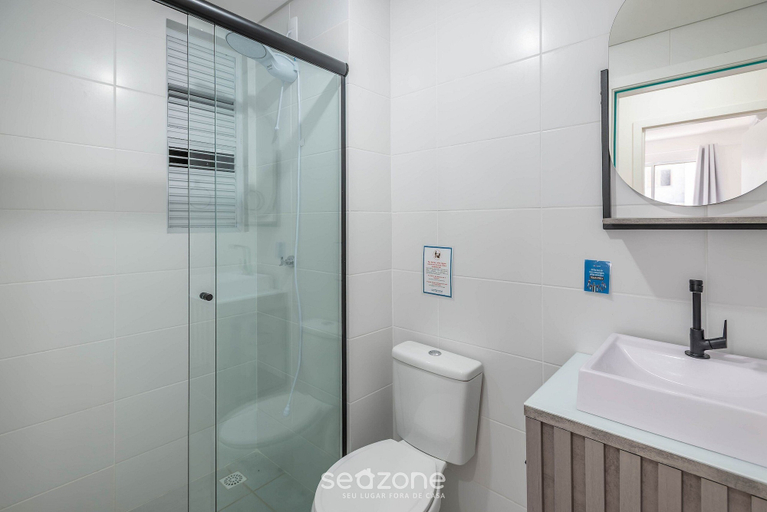 Bathroom, Apart w/ BBC 750 m From the Beach Sfr0411, Barra Velha