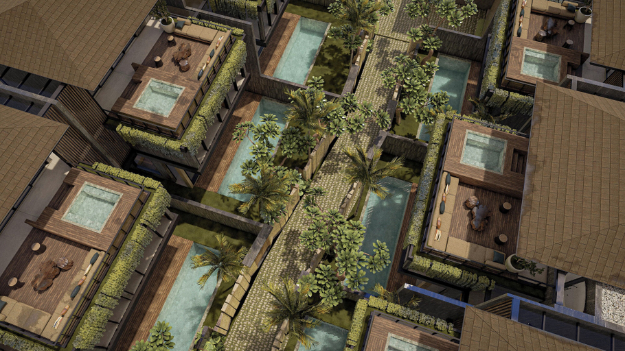 Floor plan, The Akasha Berawa Luxury Villas, Badung