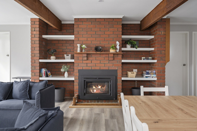 Living room 2, Family Retreat With Fireplace and Garden Views, Melbourne