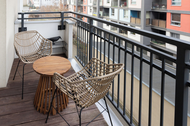 Balcony, Native Apartments Prądnicka 48, Kraków City