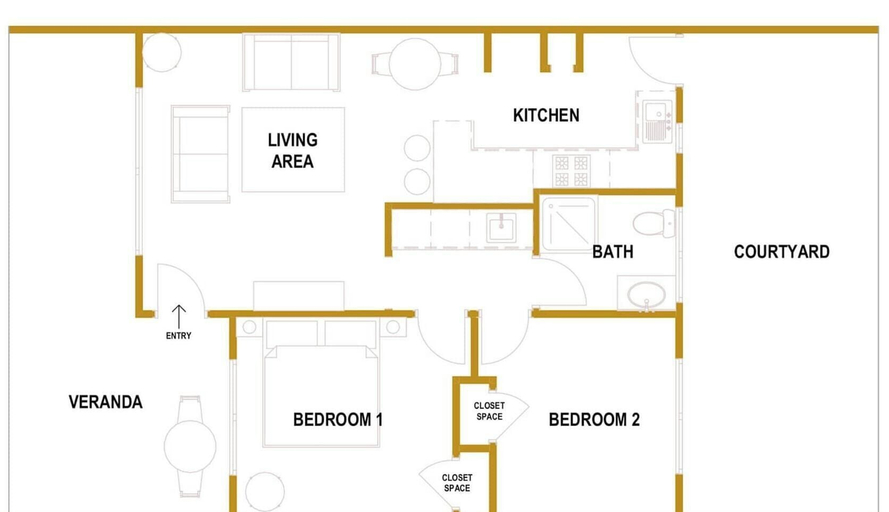 Room 3, Prickly Pear Stays in Adamstown, Newcastle - Inner City